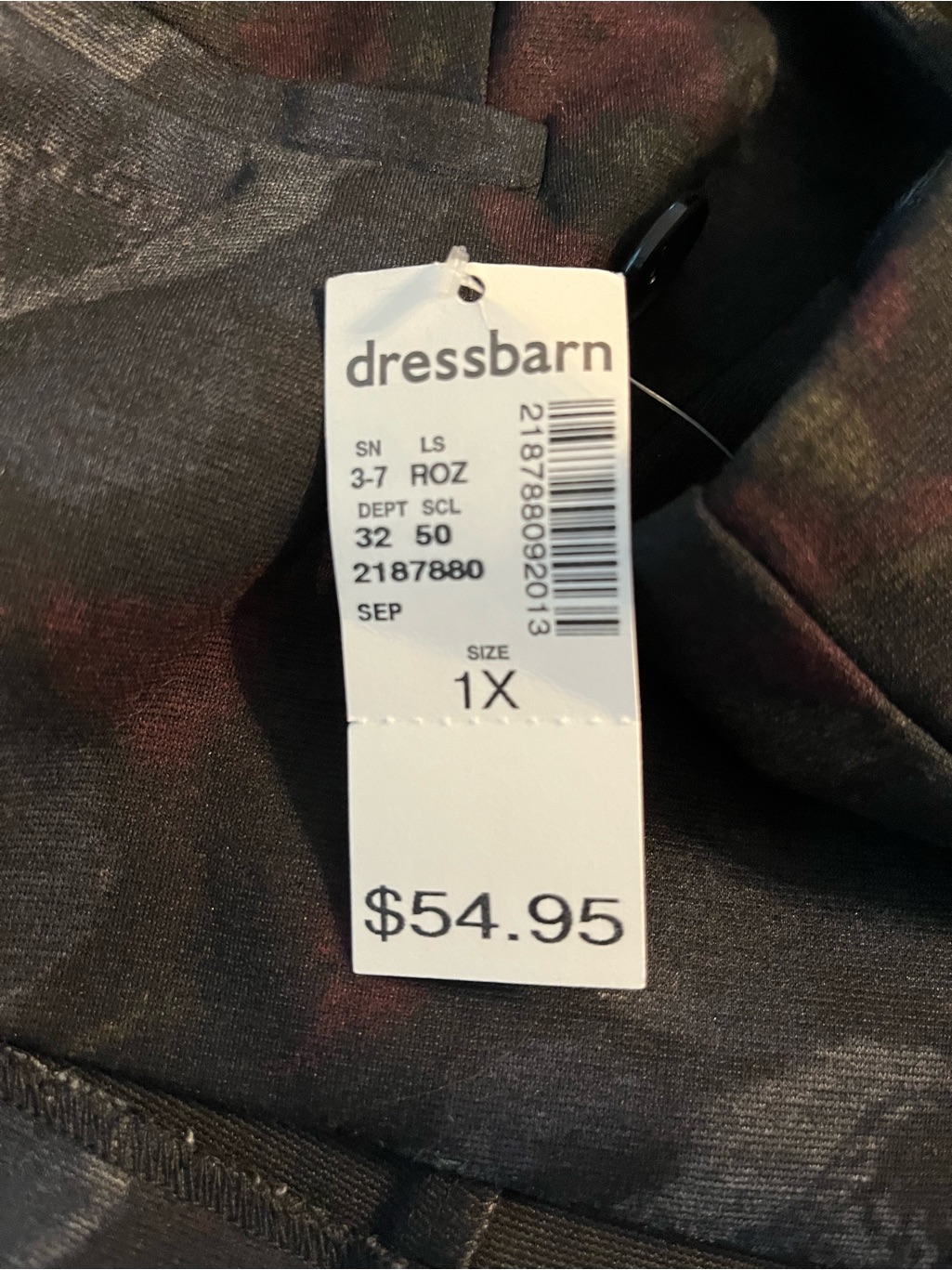 Roz & Ali Double-Breasted Floral Print Blazer — image 7 of 7